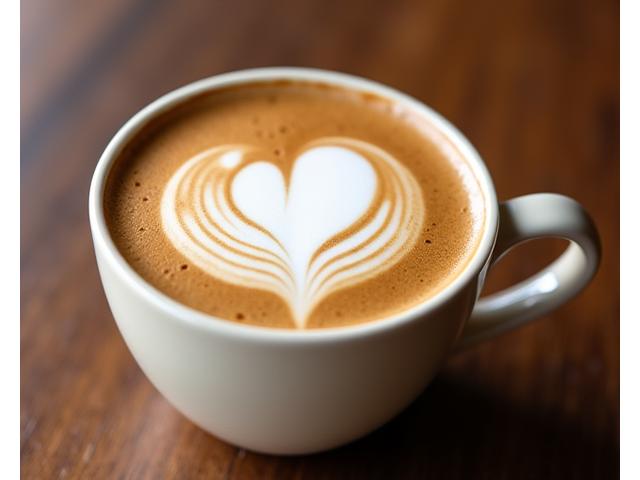 A perfectly crafted cappuccino with latte art